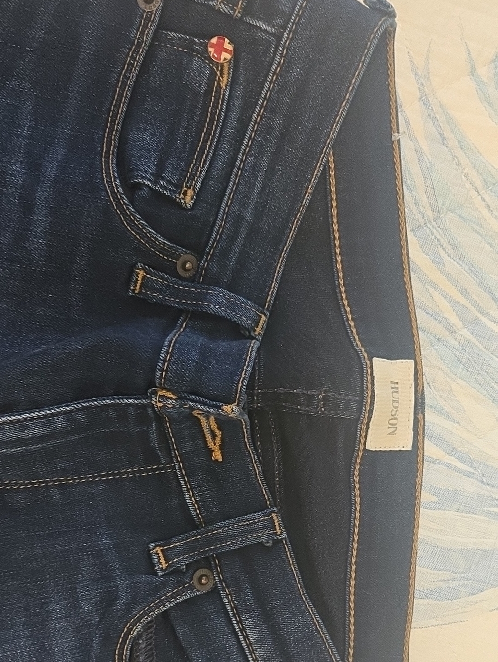 Hudson Jeans High-Rise Dark Indigo Stretch Denim